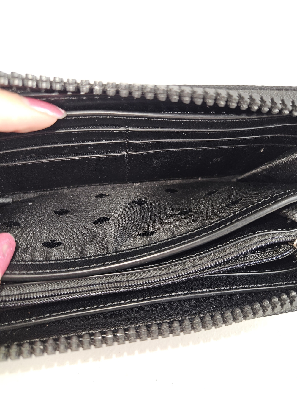 Kate Spade Black Zip Around Wallet - Picture 9 of 14